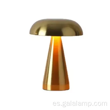 Lámpara de escritorio de metal recargable de inspiración vintage